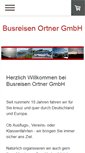 Mobile Screenshot of busreisen-ortner.de